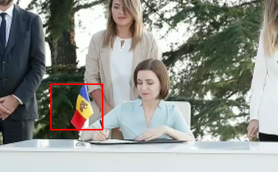 Gafă protocolară la Batumi: Drapelul de lângă Maia Sandu a fost pus invers